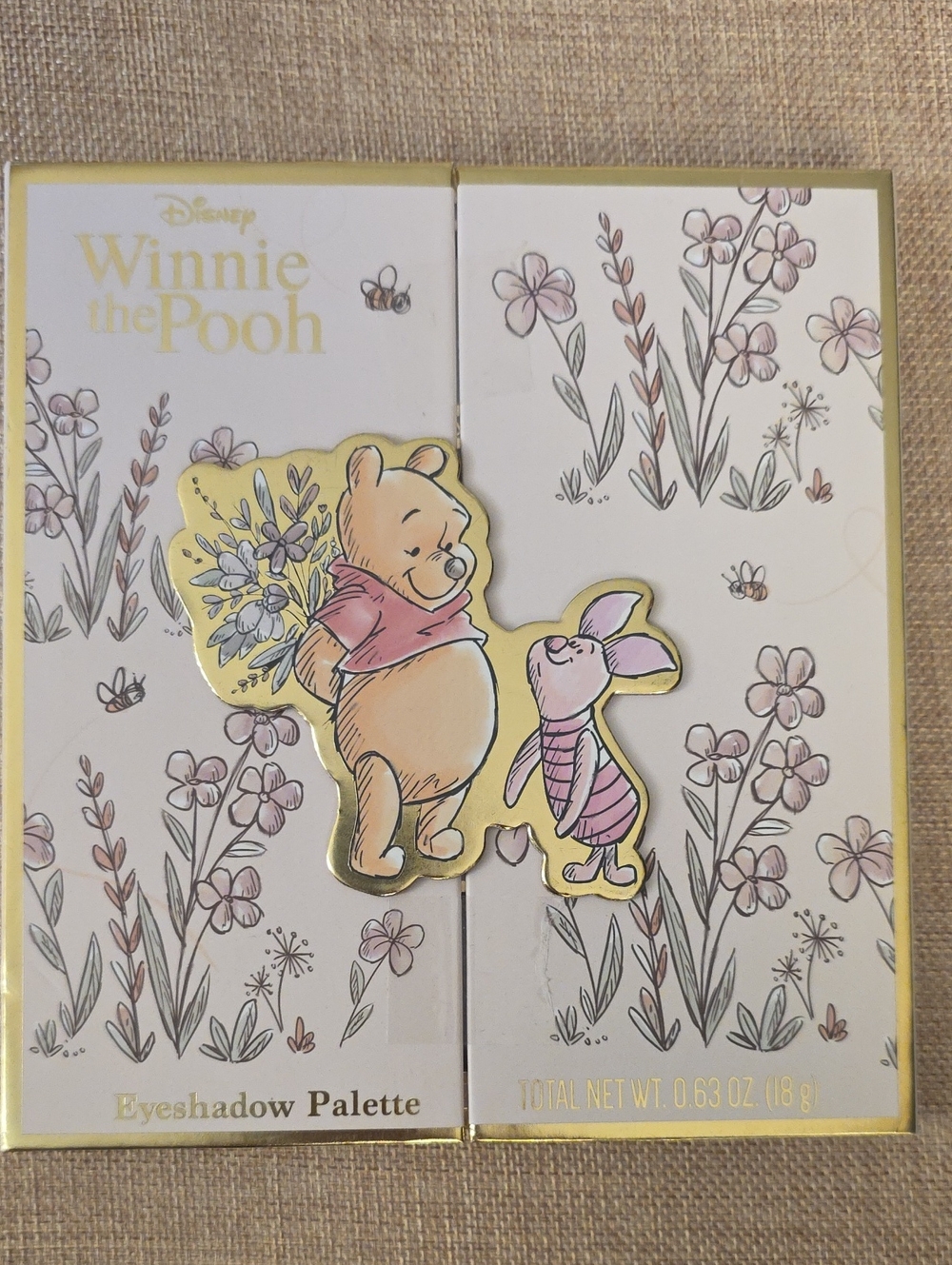 Disney Winnie the Pooh Floral Pink and Yellow Eyeshadow Palette